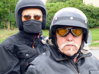 Arno und Sonja auf Harley