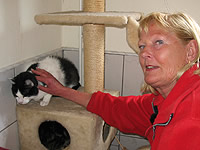 Ursula Schmidt mit Katze